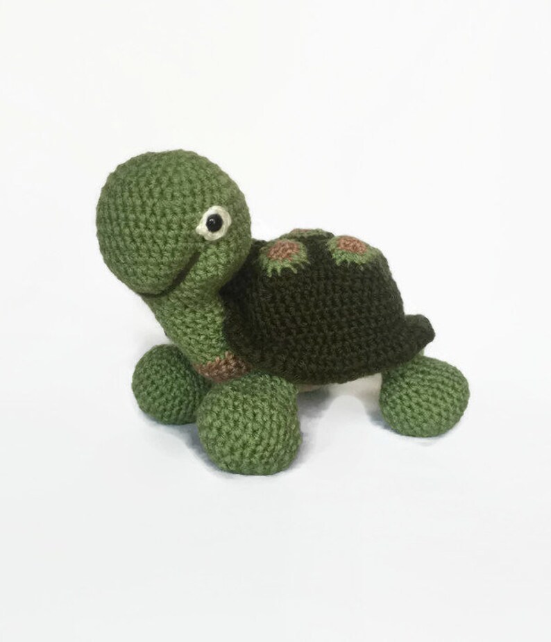 Turtle Stuffed Animal, Turtle Plush Toy, Baby Gift for Boy, Baby Gift for Girl, Crochet Turtle imagem 2