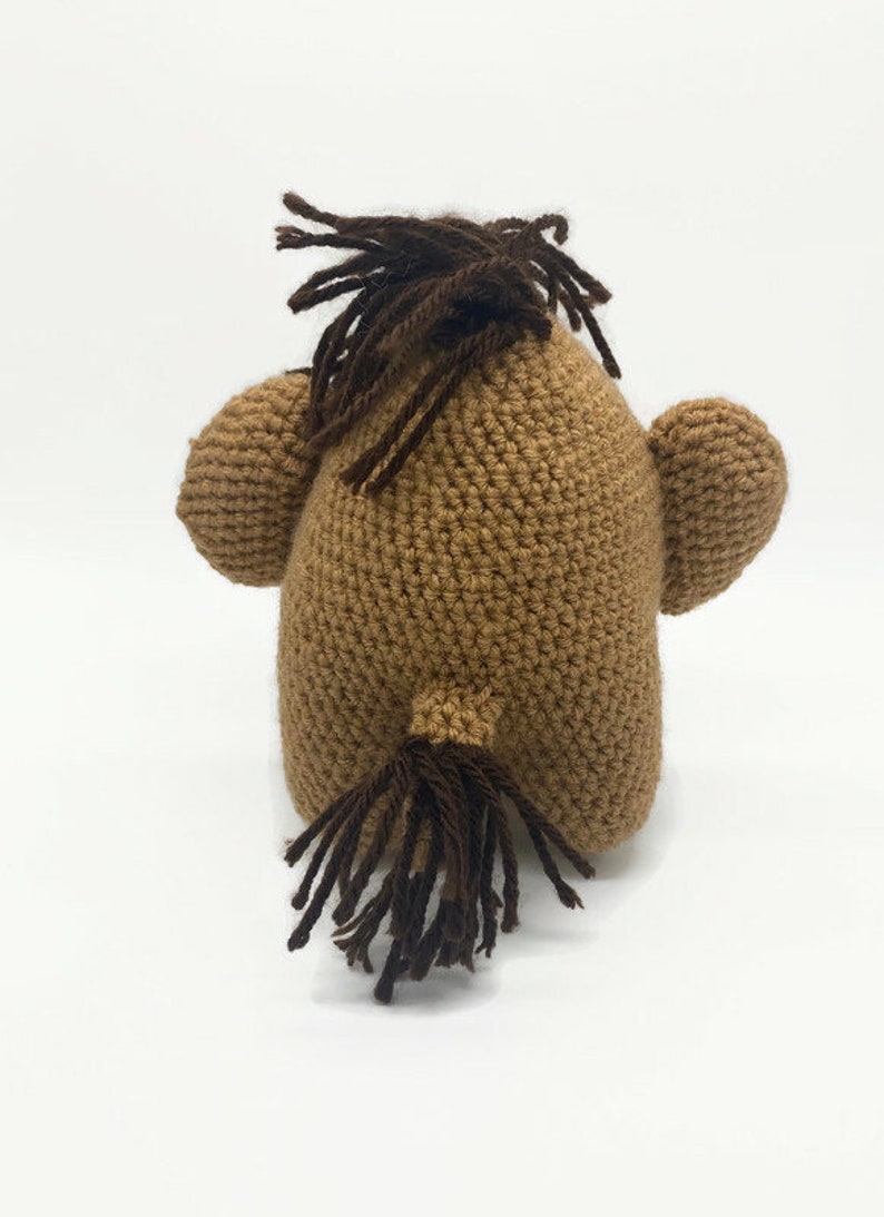Mammoth Stuffed Animal, Ice Age Mammoth, Crochet Mammoth, Baby Shower Gift for Boy, Baby Gift for Boy image 6