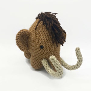 Mammoth Stuffed Animal, Ice Age Mammoth, Crochet Mammoth, Baby Shower Gift for Boy, Baby Gift for Boy image 2