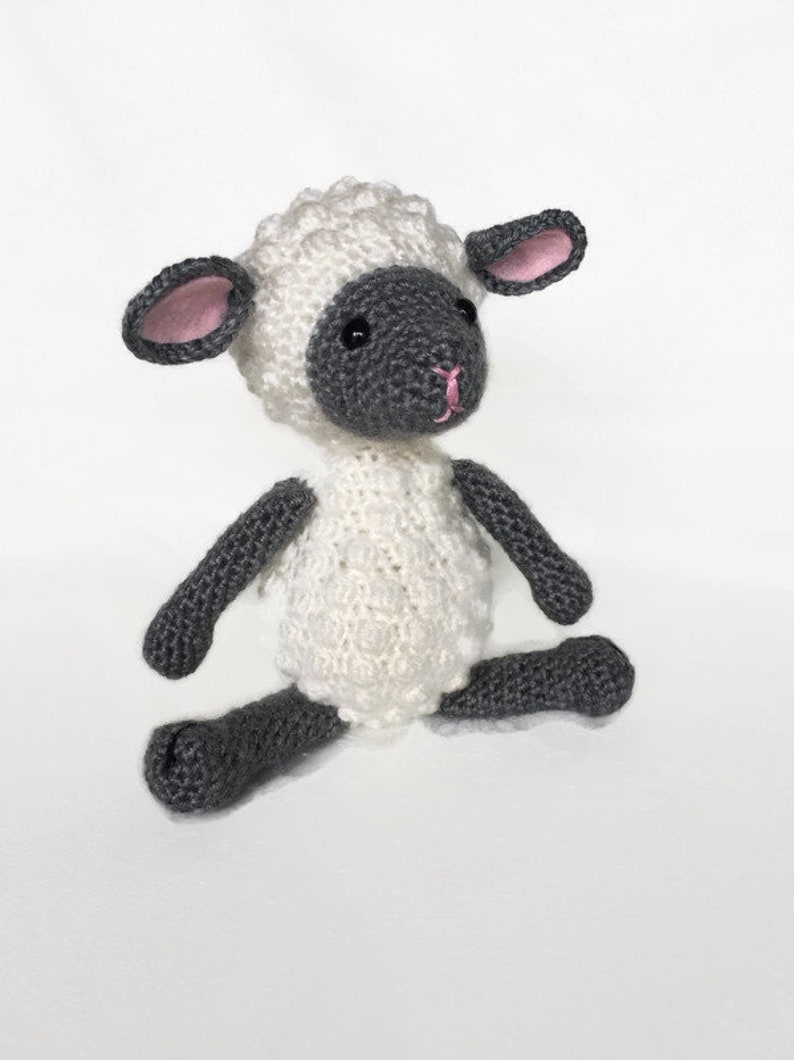 Lamb Stuffed Animal, Lamb Baby Gift, Crochet Lamb, Baby Shower Gift, Easter Gift image 3