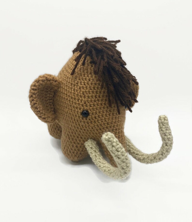 Mammoth Stuffed Animal, Ice Age Mammoth, Crochet Mammoth, Baby Shower Gift for Boy, Baby Gift for Boy zdjęcie 3