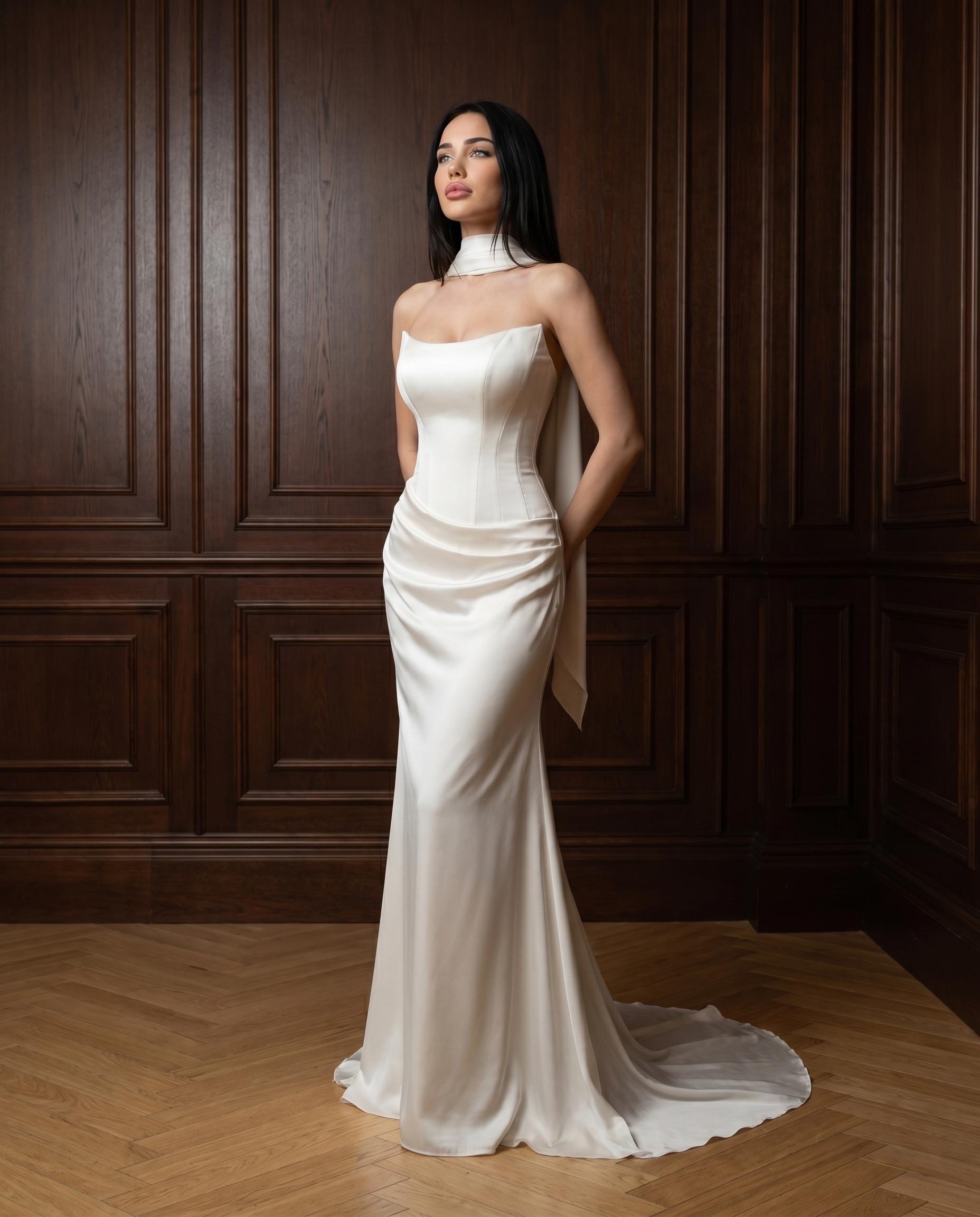 sachin and babi light blue dress Drop Waist Powder Gown | Liylah main image 1