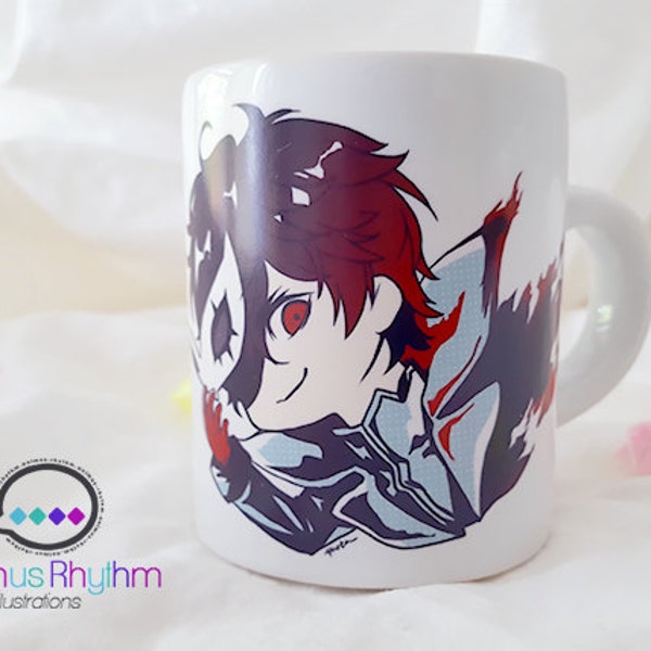 4oz Mini Ceramic Mug: Persona 5 The Phantom Thief game