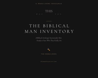 Biblical Man Inventory | Christian Archetype Test, Faith Workbook (PDF Download)