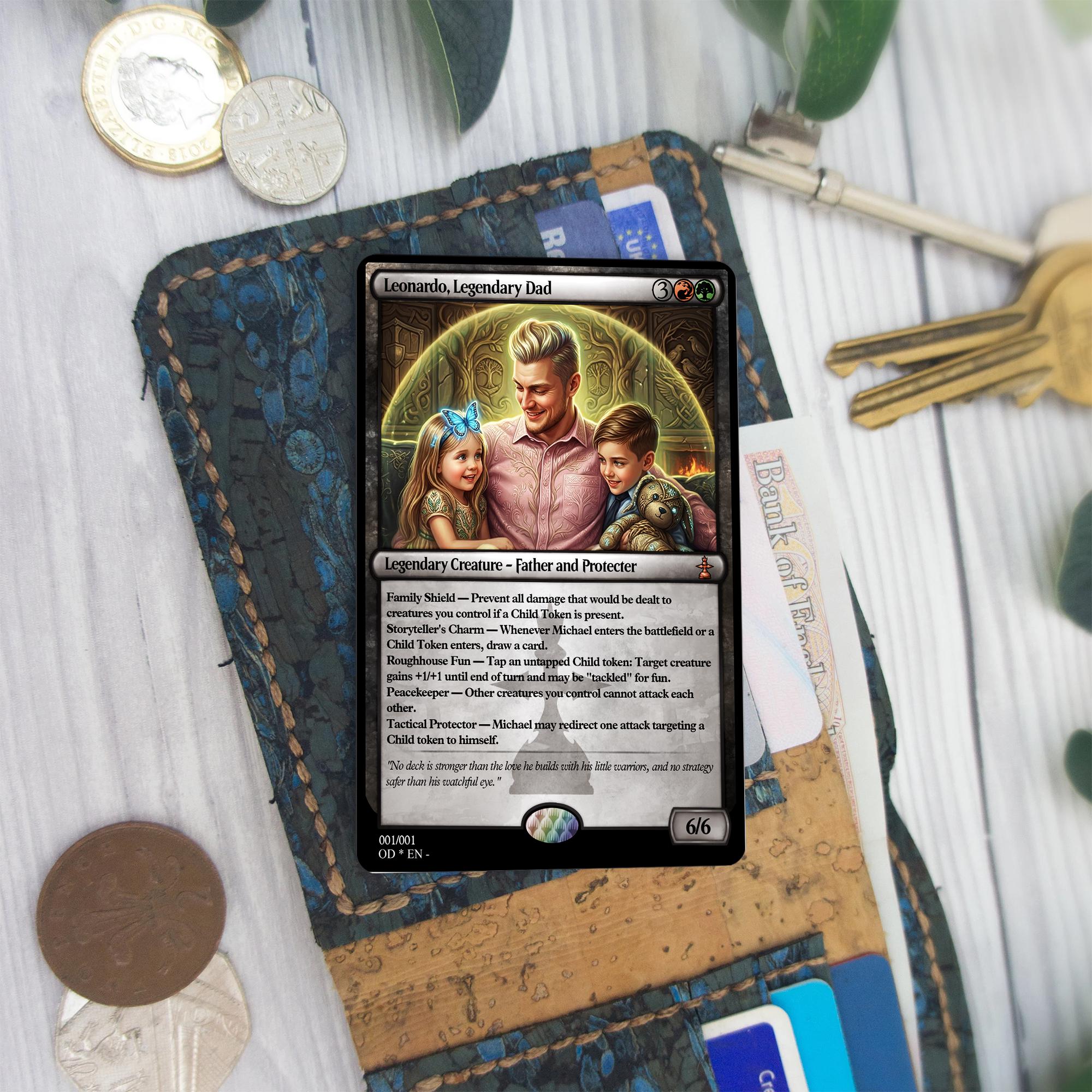 father's day mtg card Feedback requested for Father's day custom MTG card : r/mtg