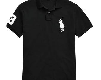 POLO RALPH LAUREN Mens Big Pony Custom Slim Fit Polo Shirt