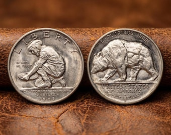 1925 Californië diamanten jubileum herdenkingsmunt halve dollar, oude munten VS voor verzamelaars, collectie antieke zilveren munten
