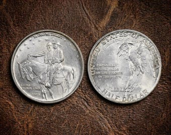 1925 Stone Mountain Memorial Silver Half Dollar, Rare US Commemorative Coin, Old Coins for Collectors, Collectible Antique Silver Coin