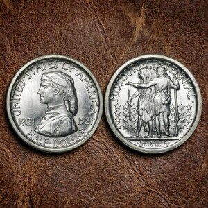 1921 Missouri Centennial Half Dollar Münze, seltene US Robert Aitken Gedenkmünze, antike Silbersammlermünzen für Sammler