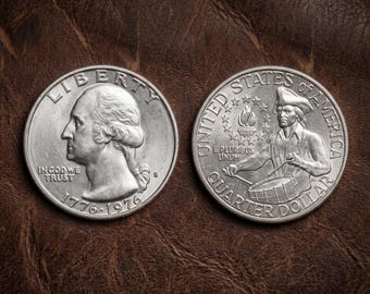 1776-1976 Washington Bicentennial Quarter, Amerikaanse herdenkingsmunt, zeldzame oude munten voor verzamelaars, antieke zilveren muntencollectie