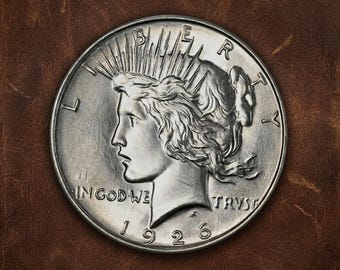 Zeldzame 1926 vredesdollarmunt, Amerikaanse vredeszilveren dollars, collectible antieke muntencollectie, Amerikaanse oude zilveren munten voor verzamelaars