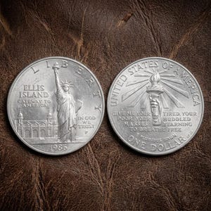 Ellis Island 1986 Liberty Coin - Etsy