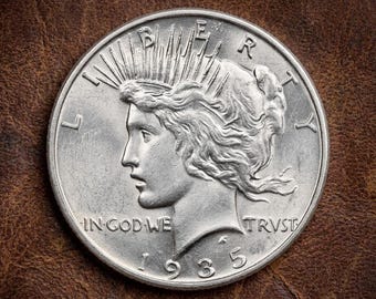 1935 Peace Dollar Coin, zeldzame Amerikaanse vredeszilveren dollars, Amerikaanse oude munten voor verzamelaar, antieke zilveren munten verzamelobjecten