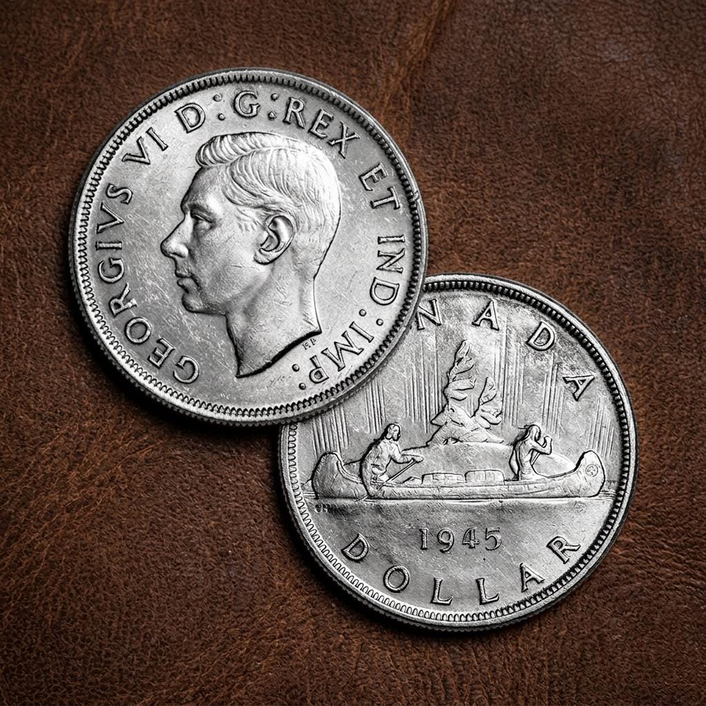Canadian coins 1948 silver dollar - Etsy 日本