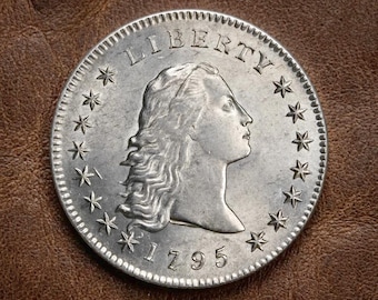 1795 Flowing Hair Silver Dollar, Rare America Dollar, Antique Liberty Coin Collection, US Commemorative Old Silver Coins for Collector