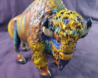 Yellowstone Buffalo Trace 9” Statue Multicolor Western Figure