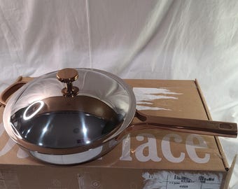 Our Place Juego de 3 piezas de titanio de 10.5" Always Pan Pro con color cobre. Artículo raro, descatalogado.