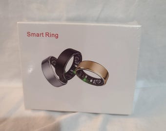 Anillo inteligente talla 8, color oro, con carga móvil SmartHealth, NUEVO