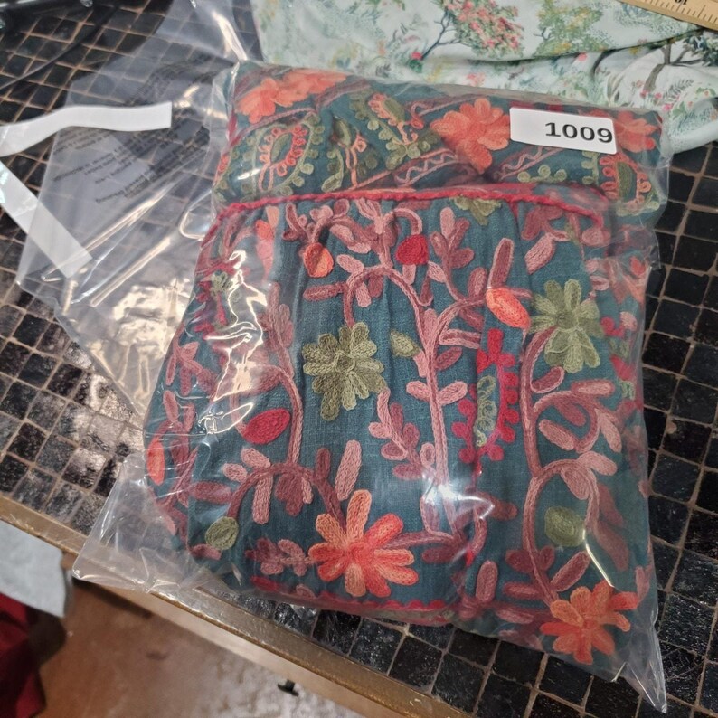 Adelyn Rae Anthropologie Needlepoint Embroidery Botanical Garden Dress Size 14 image 9