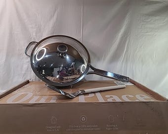 Our Place Juego de 3 piezas de titanio de 10.5" Always Pan Pro con acabado cromado