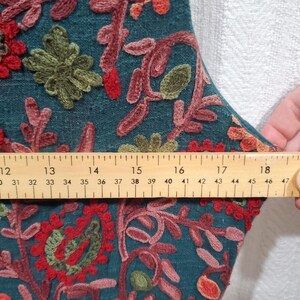 Adelyn Rae Anthropologie Needlepoint Embroidery Botanical Garden Dress Size 14 image 4