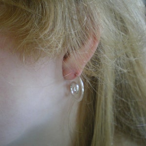 Handmade Sterling Silver Spiral Post Earrings image 2