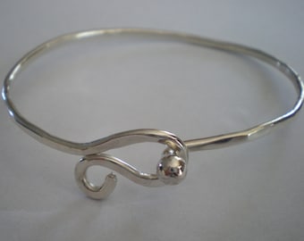 Sterling Silver Ball Clasp Bracelet