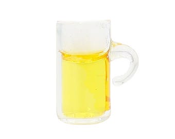 Miniature Beer Mug: Clear Glass with Handle - Dollhouse Scale