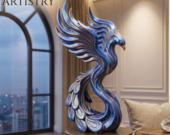 Phoenix STL, Phoenix Sculpture STL, Fantasy Bird STL, Dragon Statue stl, Mythical Creature stl, 3D Print Decor stl, Fantasy Statue stl