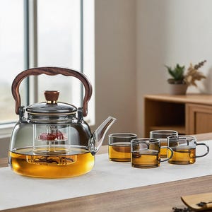 Glass cooking pot | High-temperature resistant glass teapot | Electric ceramic stove kettle | Stove-style kettle | Housewarming gift