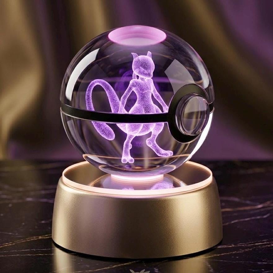 Glass pokeball light - Etsy 日本