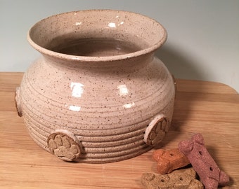 Long Ear Dog Bowl- Spaniel water bowl -mess free dog water bowl -Ivory white pottery -ready to ship - ceramics - stoneware - pets - feeding
