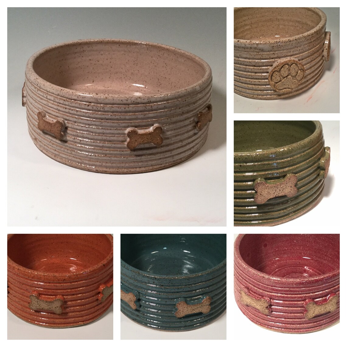 Made to Order ONE Medium Dog Bowl One Custom Color Dog Dish | Etsy