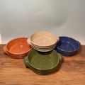 Custom Stoneware Mini Pie Pan: Personal Casserole Dish, Brie Baker