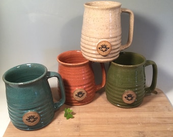 Claddagh Coffee Mug: 16 oz Custom Irish Stoneware Mug