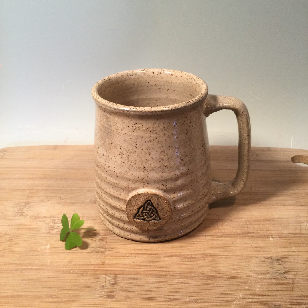 Celtic Trinity Knot Coffee Mug-avocado Green-16 Oz-ready to Ship -irish ...