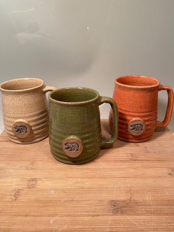 Handmade Bear Coffee Mug: Modern Pottery, 16 Oz Stoneware - Etsy UK