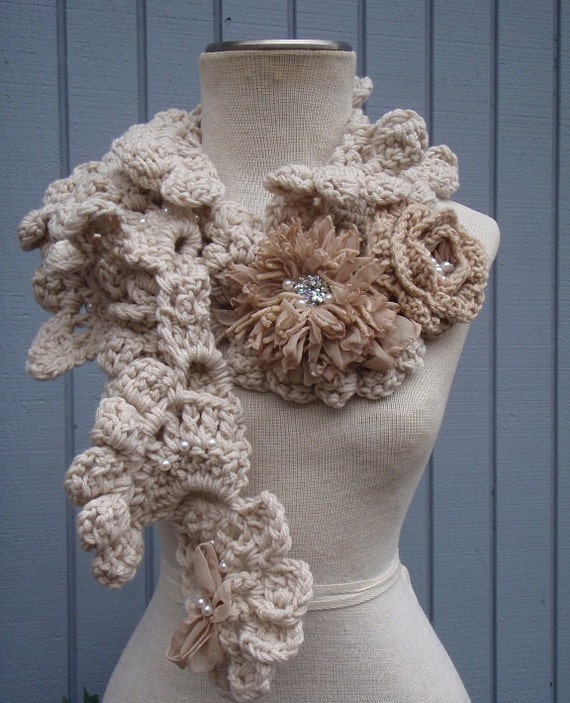Crochet scarf warm scarf chunky scarf hand knit scarf | Etsy