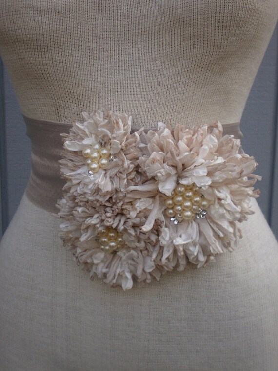 Champagne Wedding Bridal Sash Bridal Belt Wedding Sash Etsy