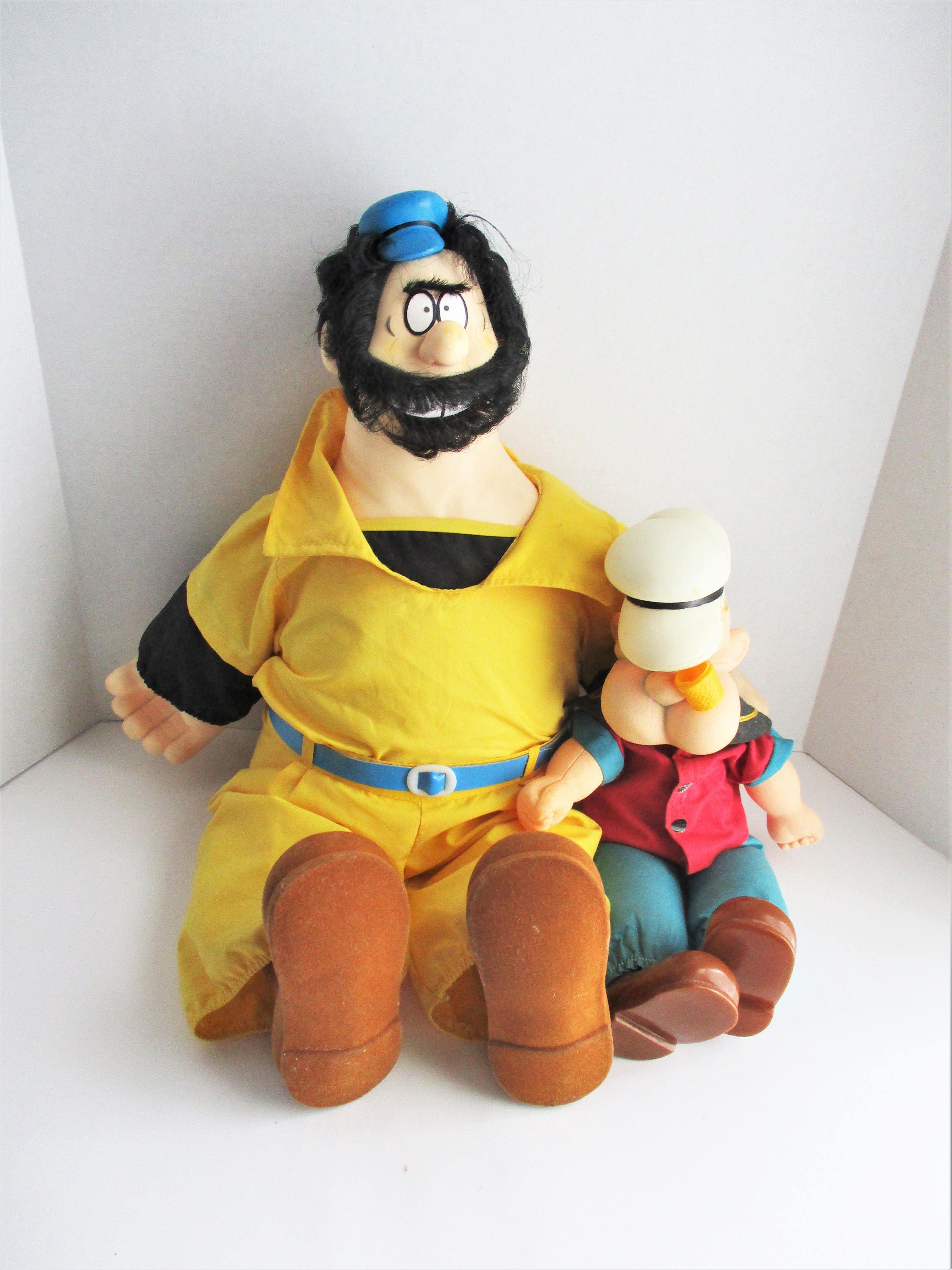 Vintage Popeye Brutus Stuffed Doll Plastic Cartoon Characters - Etsy UK