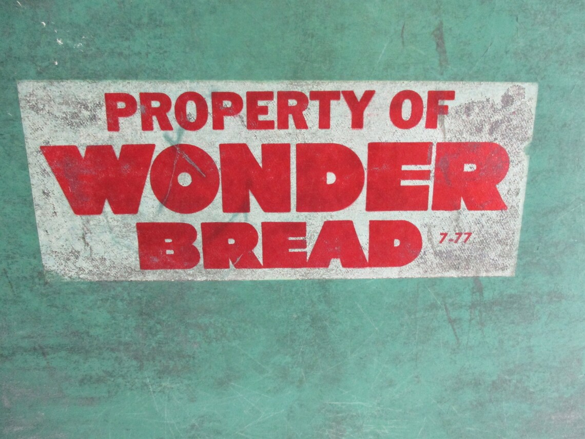 Vintage Wonder Bread Delivery Tray Retro 1960's Etsy