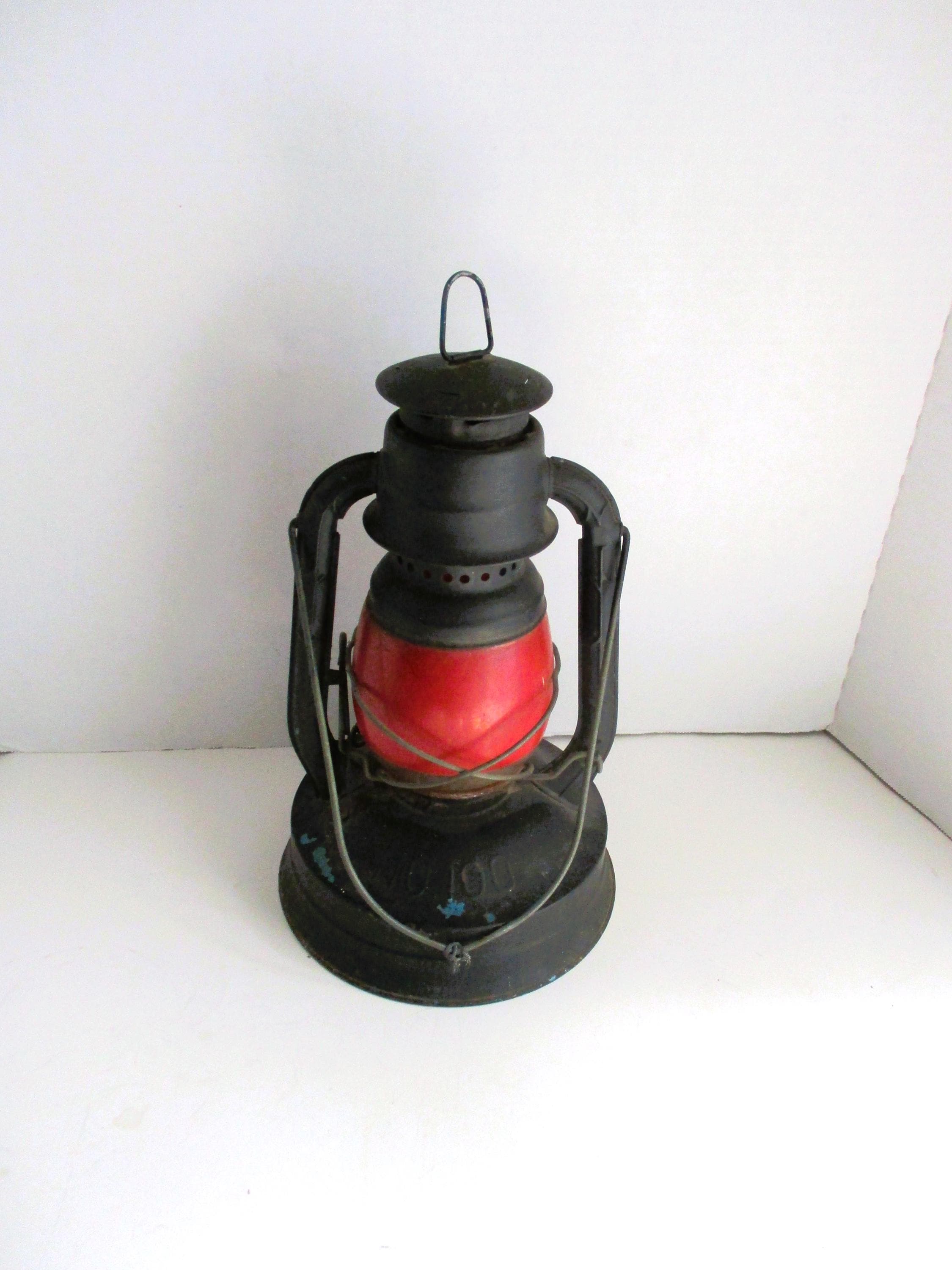 Vintage Dietz Railroad Lantern Red Globe New York USA - Etsy