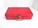 Vintage Red Tool Box Utility Box Craft Box Red Metal Collectible Storage Ladies Tool Box