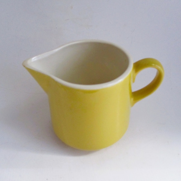 Vintage Creamer Yellow Pottery