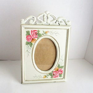 Vintage Picture Frame 4 x 6 Hand Painted Vertical Only