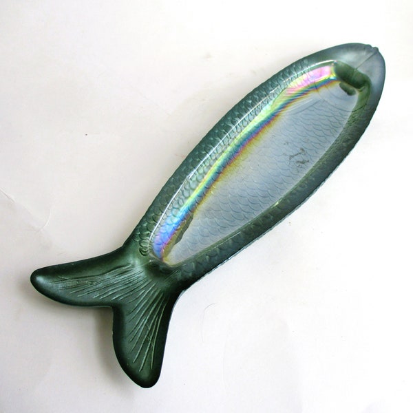 Vintage Serving Dish Green Fish