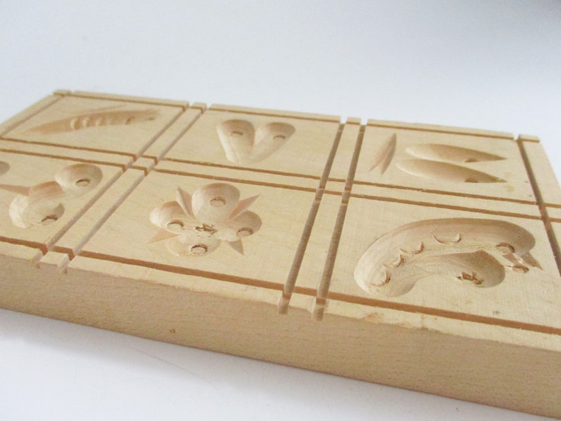 Vintage German Springerle Cookie Mold Butter Mold Carved Wood Etsy