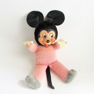 Vintage Minnie Mouse 1940&#39;s Gund Stuffed Toy Rare Walt Disney Doll