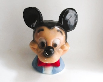Vintage Mickey Bank Chalkware Head