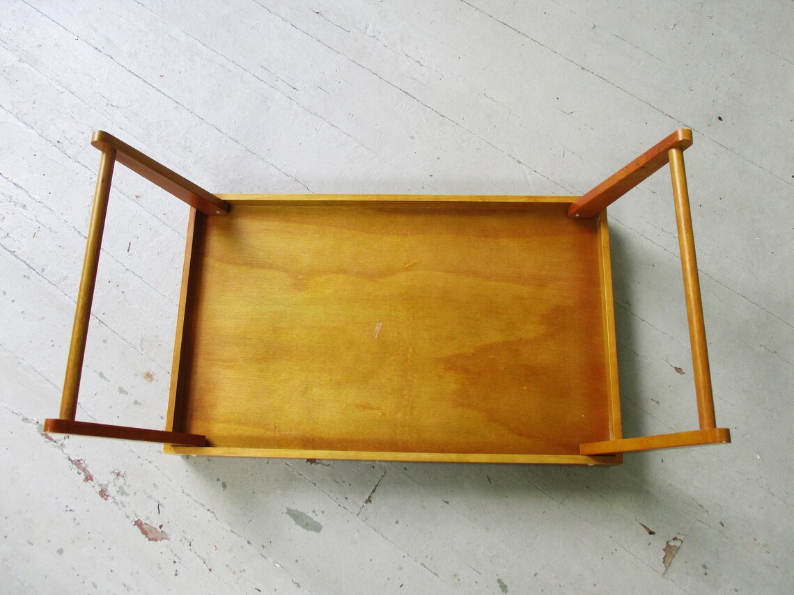 Vintage Tray Table Large Wood Bed Tray Portable Desk Breakfast Etsy